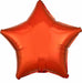 19-Inch Metallic Orange Star Foil Balloon