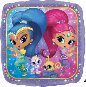 Shimmer & Shine 18-Inch Square Foil Balloon