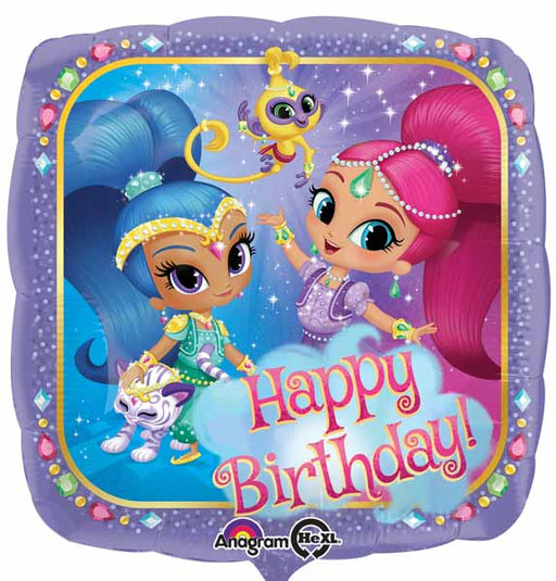 Shimmer & Shine 18 Inch Square Birthday Foil Balloon