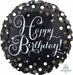 Sparkling Happy Birthday Holographic Foil Balloon, 18 Inch