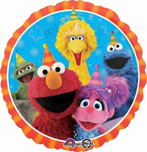 Sesame Street Fun 18-Inch Round Foil Balloon