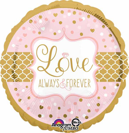 Sparkling Wedding Jumbo Round Foil Balloon