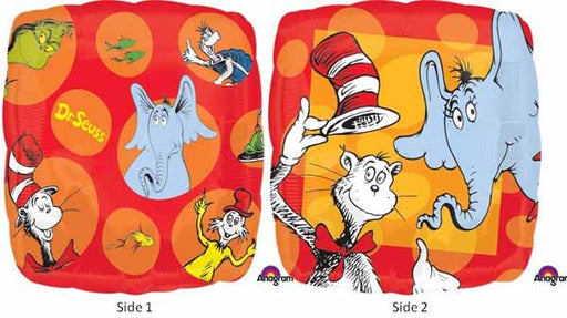 Dr. Seuss 18-Inch Square Foil Balloon