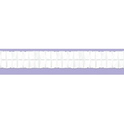 White Tissue Leaf Garland, 12 ft