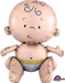 Sitting Baby Multicolour Foil Balloon