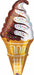 41" Holographic Ice Cream Cone Foil Balloon