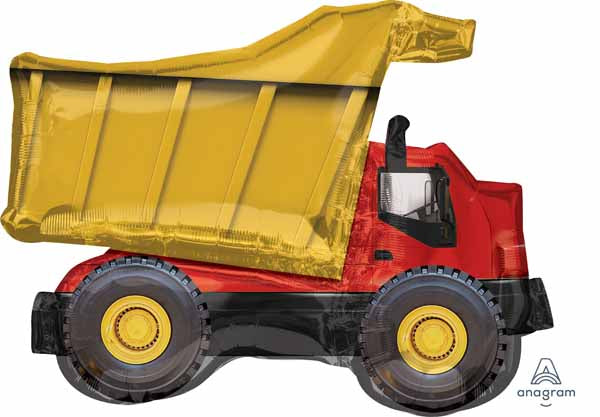 32" Dump Truck Shaped Foil Balloon