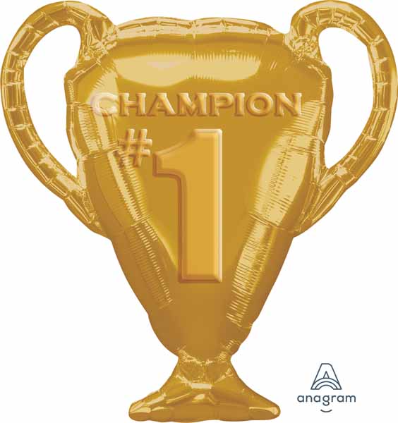 Gold Trophy 28-Inch Foil Balloon