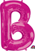 34-Inch Pink Letter B Balloon