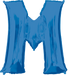 Blue Letter M Balloon, 33 Inch
