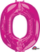 Pink Letter O Balloon, 33 Inch