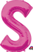 Pink Letter S Balloon, 35 Inch