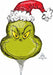 Grinch Head Mini Shape Foil Balloon
