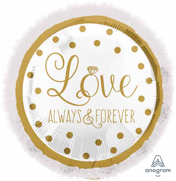 Sparkling Gold Wedding 32" Doo-Dads Foil Balloon