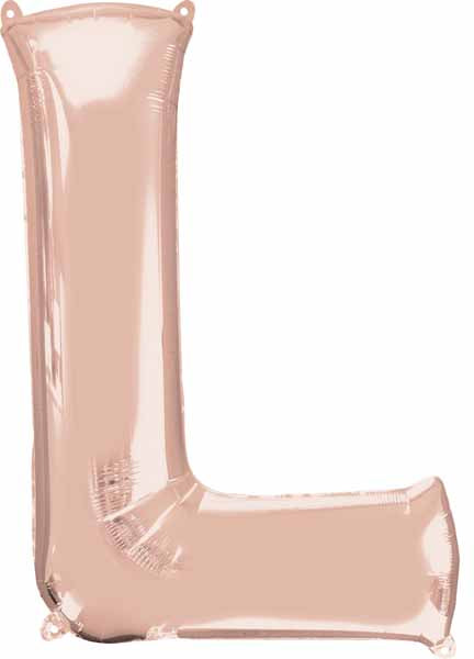 16 Inch Rose Gold Letter L Balloon