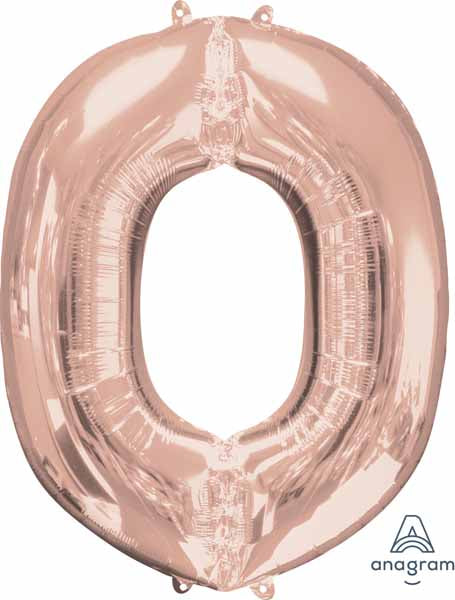 16 Inch Rose Gold Letter O Balloon