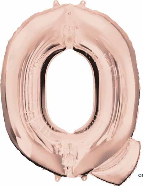 16" Rose Gold Letter Q Balloon