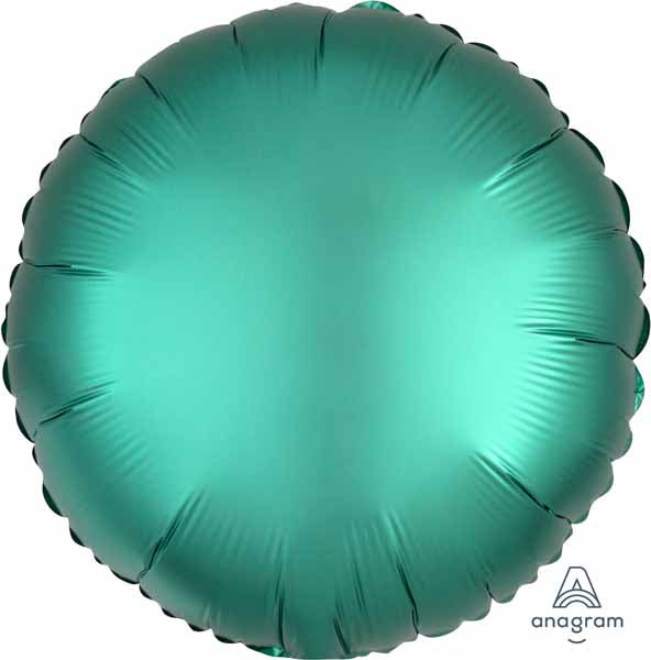 18-Inch Jade Satin Luxe Round Foil Balloon