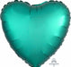 18" Jade Satin Luxe Heart Foil Balloon