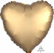 18-Inch Gold Sateen Satin Luxe Heart Foil Balloon