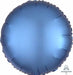 Azure Satin Luxe Round Foil Balloon, 18 Inch