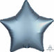Steel Blue Satin Luxe Star Foil Balloon, 19 Inch