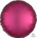 Pomegranate Satin Luxe Round Foil Balloon, 18 Inch