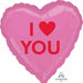 I Heart U Candy Heart 18-Inch Foil Balloon