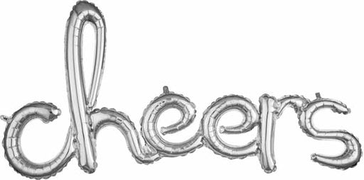 Silver Cheers Script Balloon