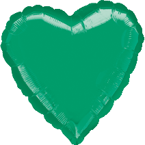 Jumbo Green Heart Foil Balloon