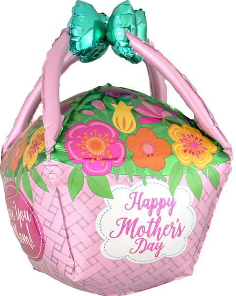 27" Mother's Day Basket Foil Balloon