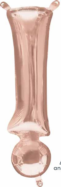 16 Inch Rose Gold Exclamation Mark Balloon