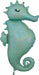 38-Inch Holographic Seahorse Foil Balloon