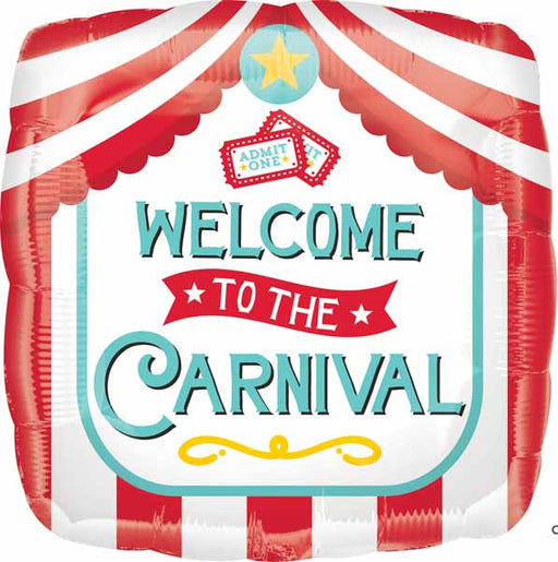 Carnival 18-Inch Square Foil Balloon