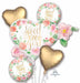 Floral Baby Girl Foil Balloon Bouquet