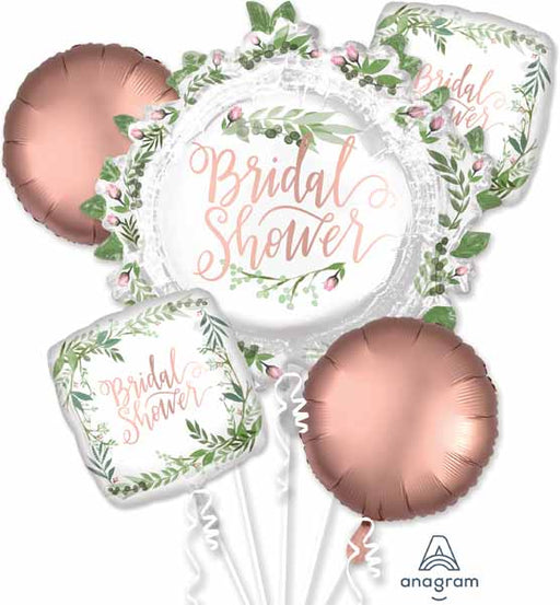 Bridal Shower Love & Leaves Foil Balloon Bouquet