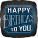 Happy Birthday Man Jumbo Square Foil Balloon