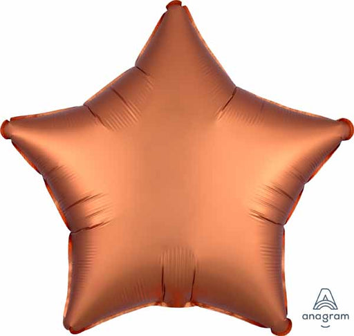 Amber Satin Luxe Star Foil Balloon, 19 Inch