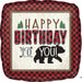 Lumberjack Birthday Jumbo Square Foil Balloon