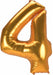 54" Gold Number 4 Balloon