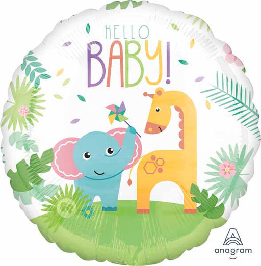 Hello Baby Jumbo Foil Balloon, 28 Inch