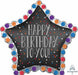 HBD TO U SATIN STAR 34" SHAPE P35 PKG