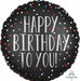 HBD TO U SATIN DOTS 18" RND S40 PKG