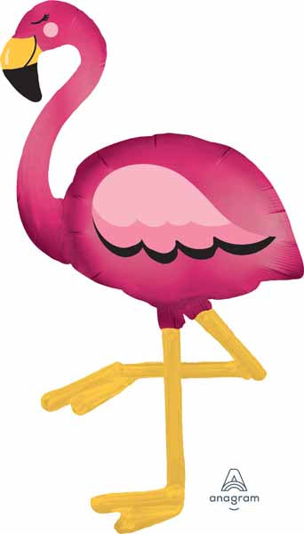 Flamingo AirWalker Foil Balloon, 68 Inch