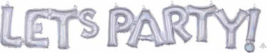 Let's Party Holographic Block Letter Balloon