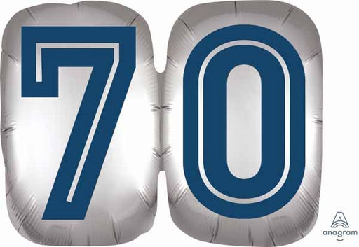 Happy 70th Birthday 25-Inch Shaped Foil Balloon