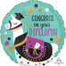 Congrats Diploma 18-Inch Round Foil Graduation Balloon