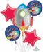 Blast Off Birthday Foil Balloon Bouquet