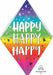 Happy Happy Happy It's Your Day Anglez Foil Balloon
