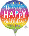 Hip Hip Hooray Birthday 9-Inch Round Foil Balloon